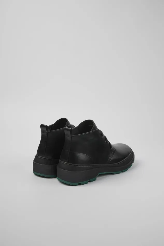 Men Camper Ankle Boots Brutus Trek MICHELIN Black Leather Shoes Men Camper Ankle Boots Brutus Trek MICHELIN Black Leather Shoes