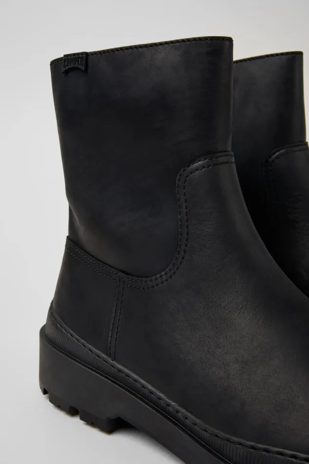 Men Camper Ankle Boots Brutus Trek MICHELIN Black Nubuck Boots