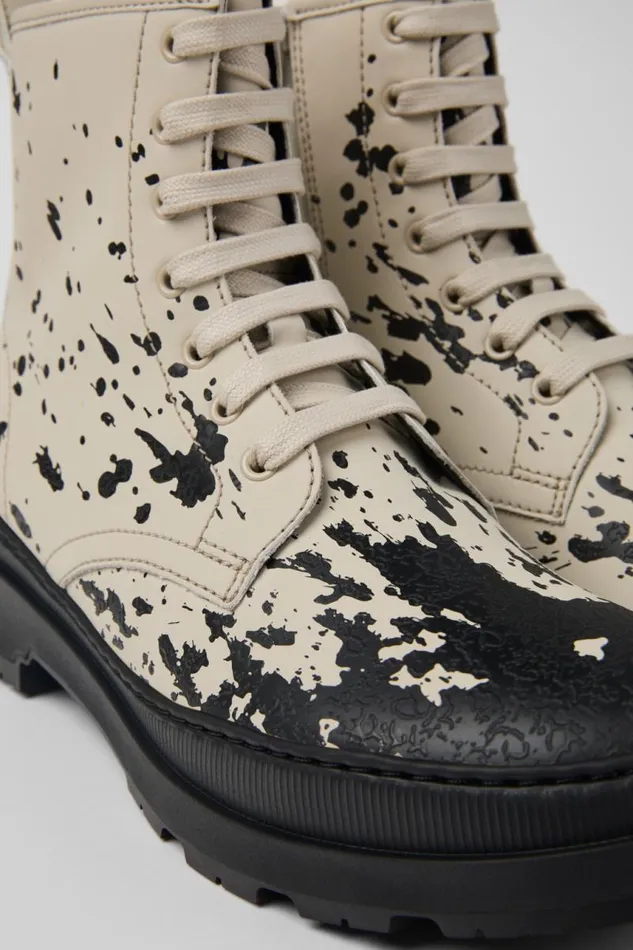 Men Camper Ankle Boots Brutus Trek MICHELIN Whiteblack Medium Boots