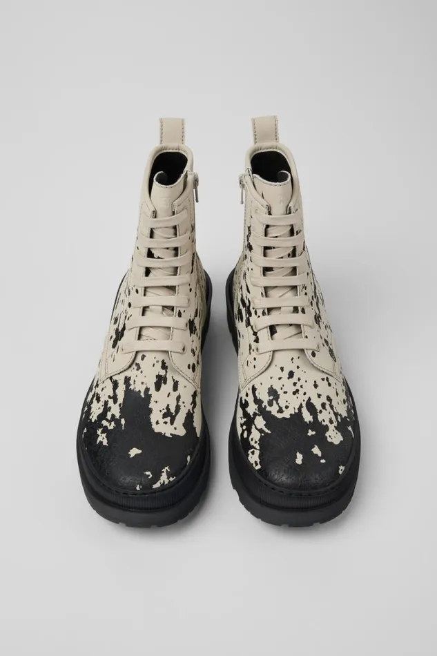 Men Camper Ankle Boots Brutus Trek MICHELIN Whiteblack Medium Boots Men Camper Ankle Boots Brutus Trek MICHELIN Whiteblack Medium Boots