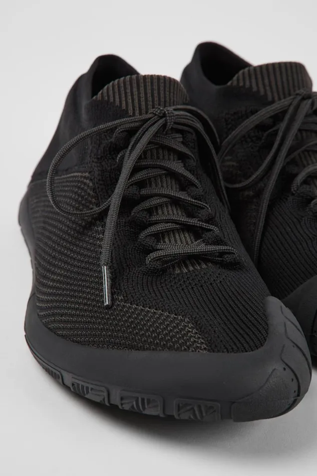Men Camper Ankle Boots Path Black Textile Shoes