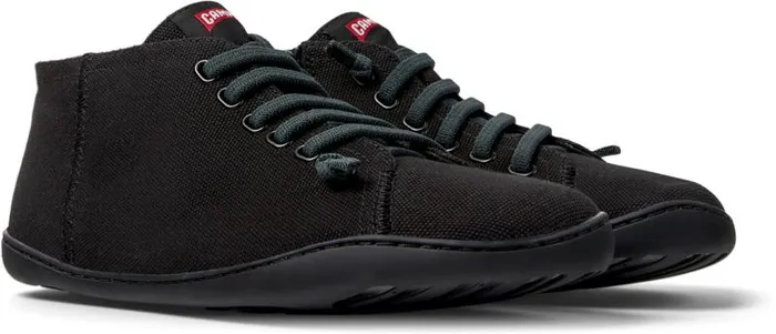 Men Camper Ankle Boots Peu Black Textile Shoes