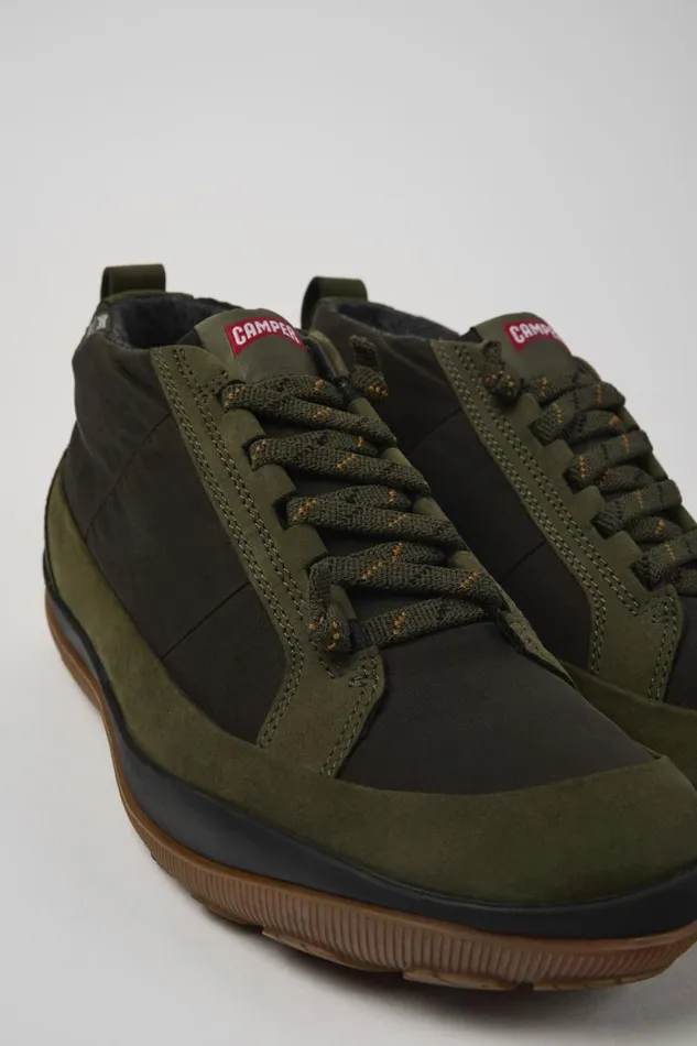 Men Camper Ankle Boots Peu Pista PrimaLoft MICHELIN Green Ankle Boots
