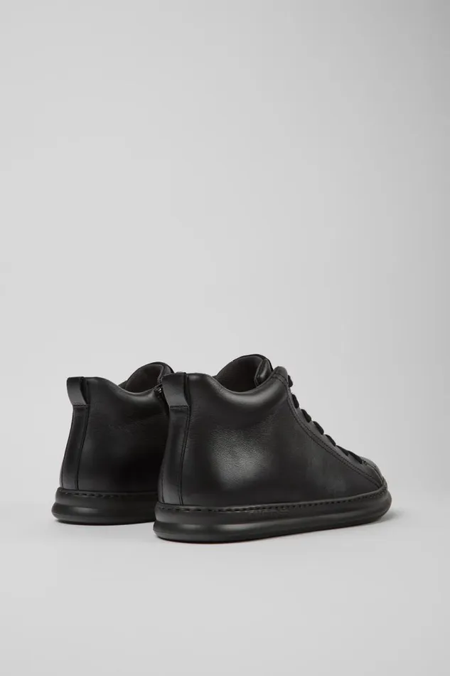 Men Camper Ankle Boots Runner Black Leather Ankle Boots Men Camper Ankle Boots Runner Black Leather Ankle Boots