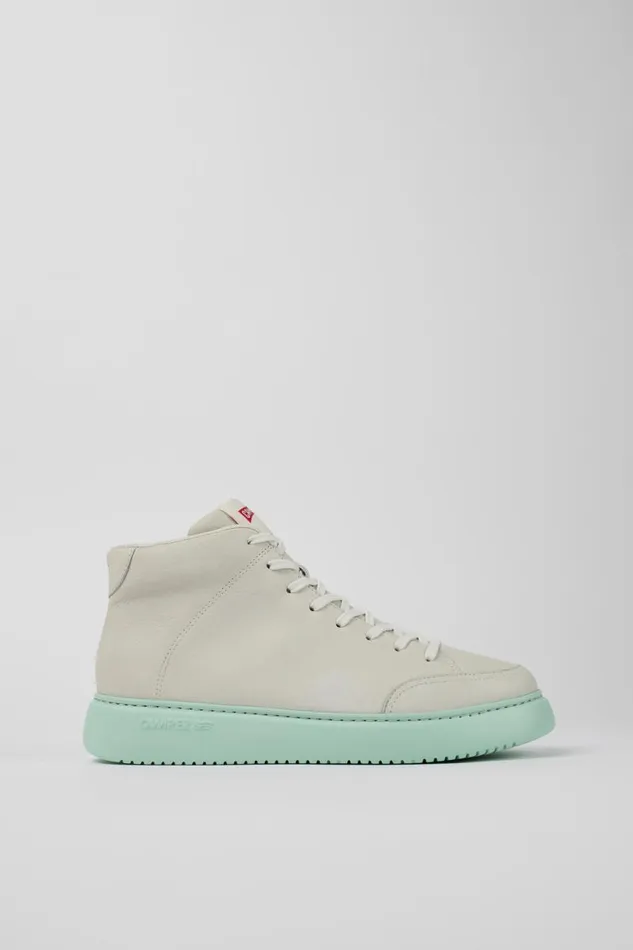 Men Camper Ankle Boots Runner K21 White Leather Sneaker Bootie Men Camper Ankle Boots Runner K21 White Leather Sneaker Bootie