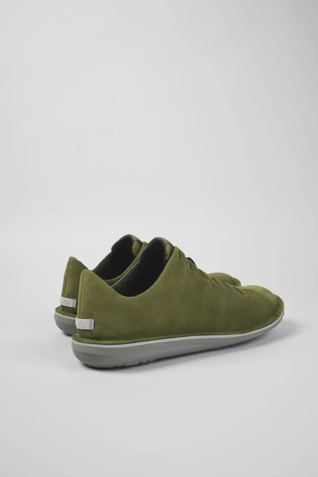 Men Camper Casual Shoes Beetle Green Nubuck Low Sneaker Men Camper Casual Shoes Beetle Green Nubuck Low Sneaker