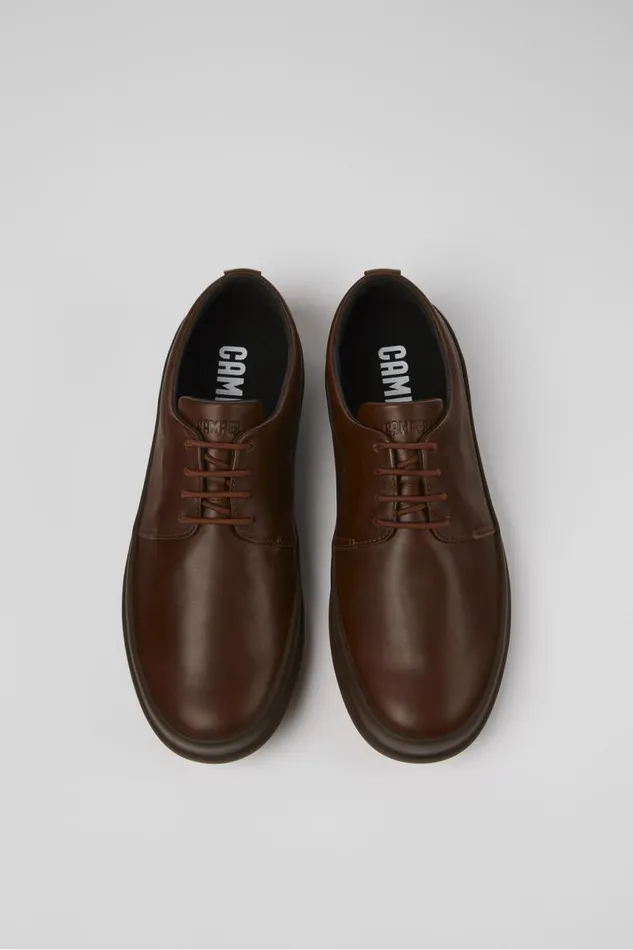 Men Camper Casual Shoes Chasis Brown Leather Shoes Men Camper Casual Shoes Chasis Brown Leather Shoes