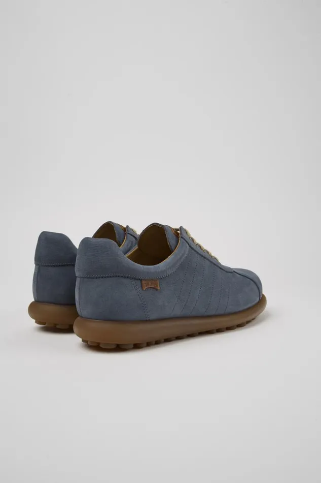 Men Camper Casual Shoes Pelotas Blue Nubuck Oxford Sneaker