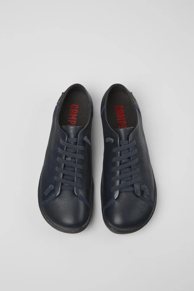 Men Camper Casual Shoes Peu Blue Leather Shoes Men Camper Casual Shoes Peu Blue Leather Shoes