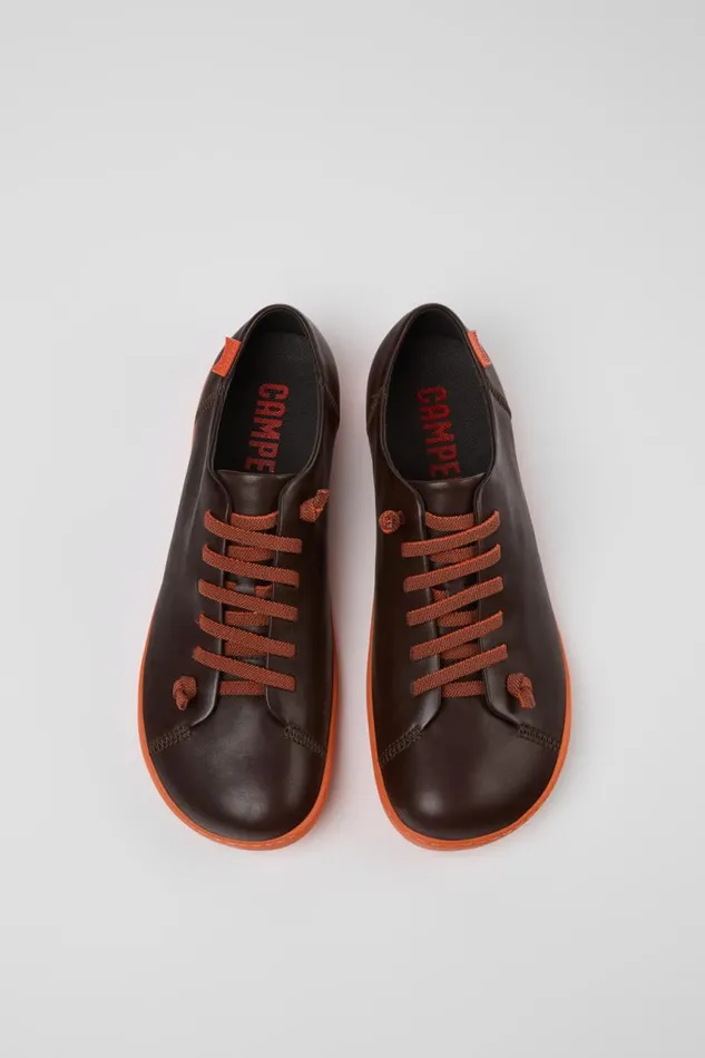 Men Camper Casual Shoes Peu Brown Leather Shoes Men Camper Casual Shoes Peu Brown Leather Shoes