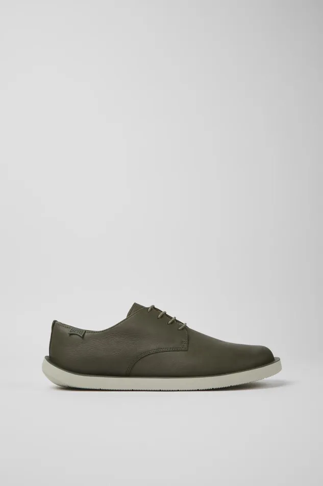 Men Camper Casual Shoes Wagon Green Leather Shoes Men Camper Casual Shoes Wagon Green Leather Shoes