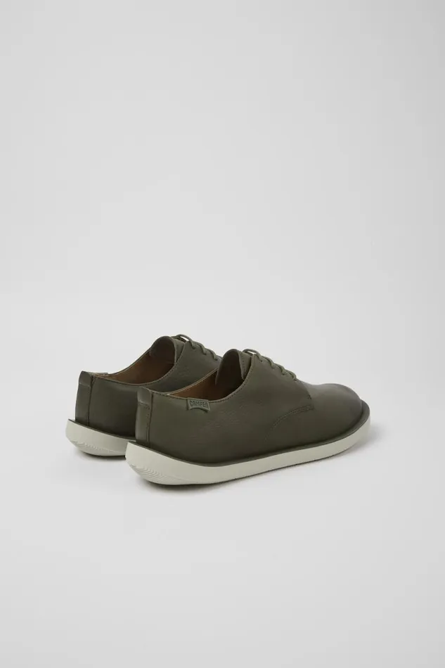 Men Camper Casual Shoes Wagon Green Leather Shoes Men Camper Casual Shoes Wagon Green Leather Shoes