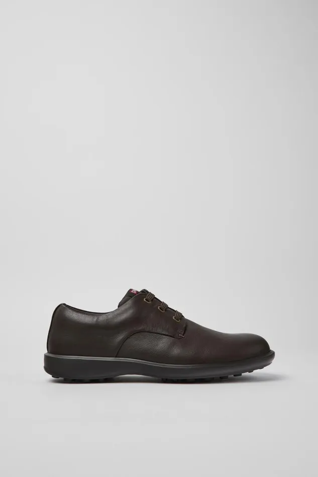 Men Camper Formal Shoes Atom Work Dark Brown Blucher Shoes Men Camper Formal Shoes Atom Work Dark Brown Blucher Shoes