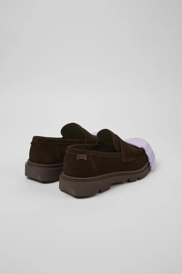 Men Camper Formal Shoes Junction Brown Nubuck Moccasin Men Camper Formal Shoes Junction Brown Nubuck Moccasin