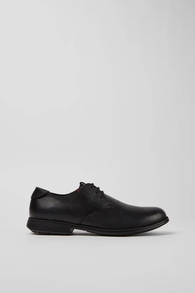 Men Camper Formal Shoes Mil Black Leather Laceup Shoes Men Camper Formal Shoes Mil Black Leather Laceup Shoes