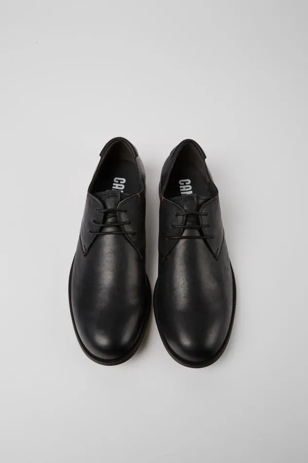 Men Camper Formal Shoes Mil Black Leather Laceup Shoes Men Camper Formal Shoes Mil Black Leather Laceup Shoes