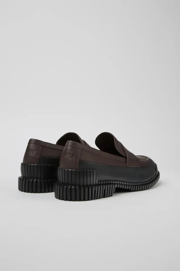 Men Camper Formal Shoes Pix Brownblack Leather Moccasin Men Camper Formal Shoes Pix Brownblack Leather Moccasin