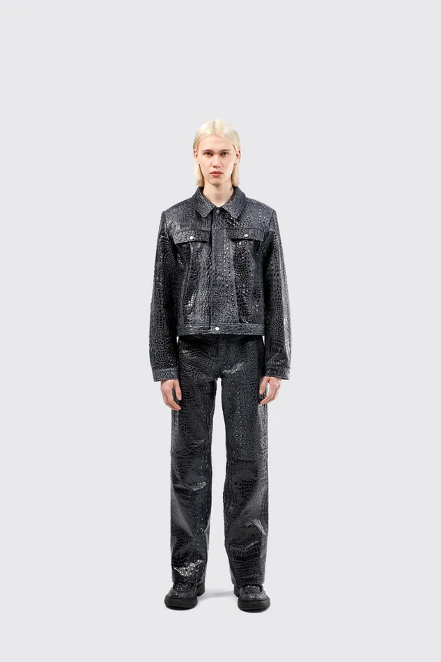 Men Camper Jackets Leather Jacket Dark Gray Leather Jacket Men Camper Jackets Leather Jacket Dark Gray Leather Jacket