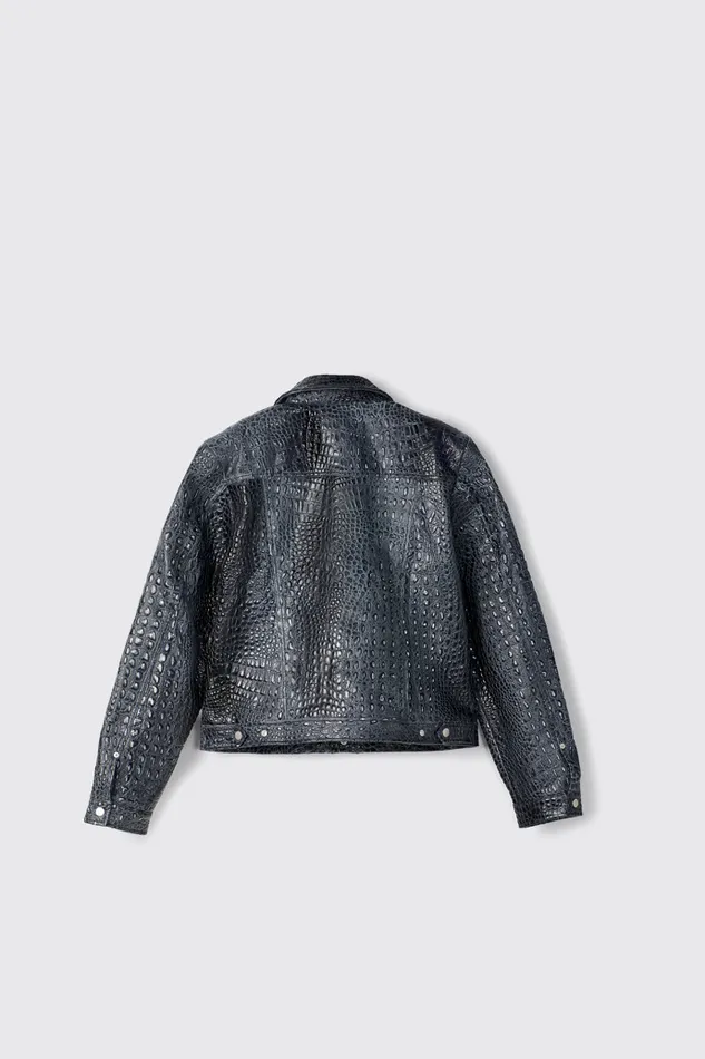 Men Camper Jackets Leather Jacket Dark Gray Leather Jacket Men Camper Jackets Leather Jacket Dark Gray Leather Jacket