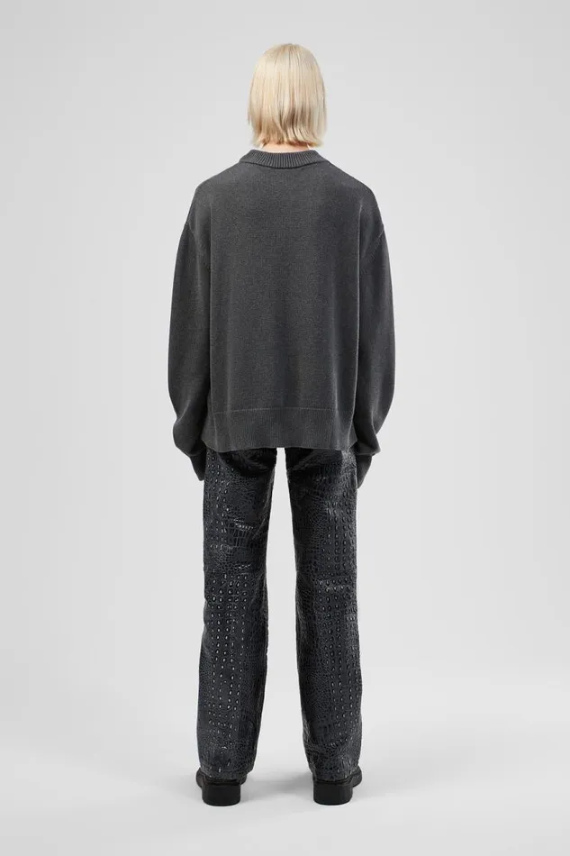 Men Camper Knit Melange Knit Sweater Gray Melange Knit Sweater Men Camper Knit Melange Knit Sweater Gray Melange Knit Sweater