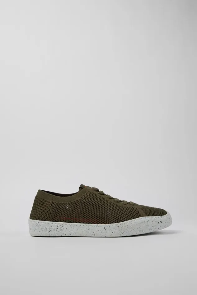 Men Camper Non Leather Shoes Peu Touring Green Textile Sneakers Men Camper Non Leather Shoes Peu Touring Green Textile Sneakers