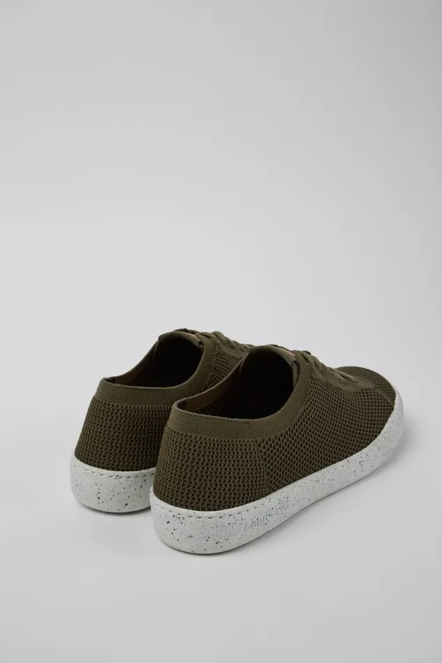 Men Camper Non Leather Shoes Peu Touring Green Textile Sneakers Men Camper Non Leather Shoes Peu Touring Green Textile Sneakers