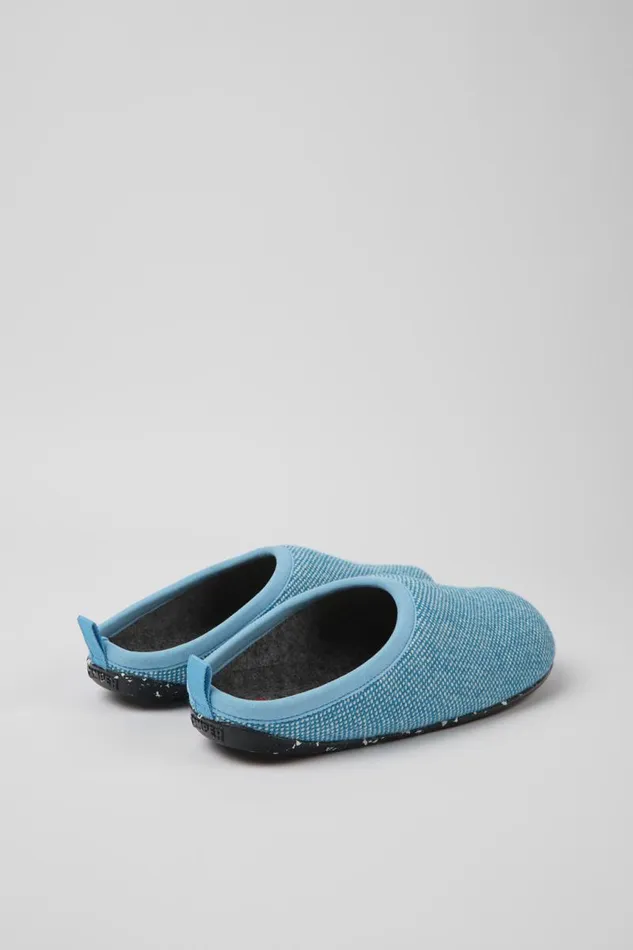 Men Camper Non Leather Shoes Wabi Blue Wool And Viscose Slippers Men Camper Non Leather Shoes Wabi Blue Wool And Viscose Slippers