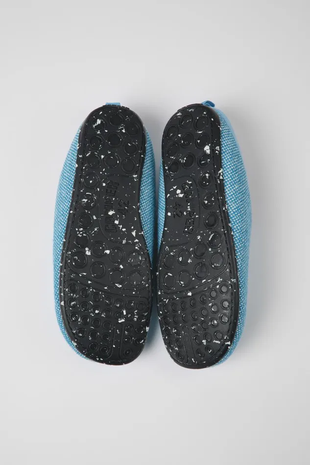 Men Camper Non Leather Shoes Wabi Blue Wool And Viscose Slippers Men Camper Non Leather Shoes Wabi Blue Wool And Viscose Slippers