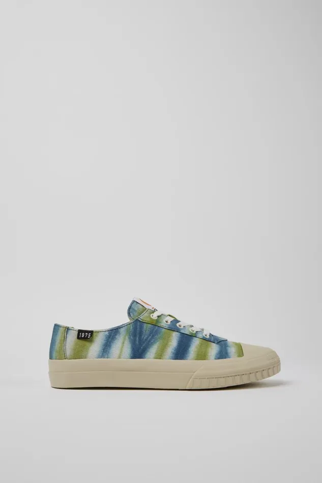Men Camper Sneakers Camper X EFI Multicolored Organic Cotton Sneakers Men Camper Sneakers Camper X EFI Multicolored Organic Cotton Sneakers