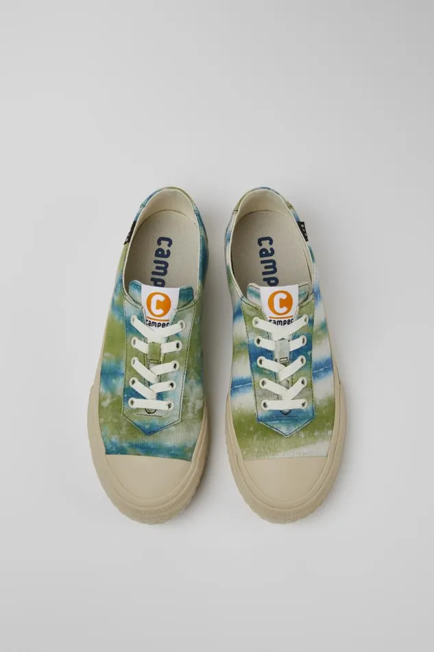 Men Camper Sneakers Camper X EFI Multicolored Organic Cotton Sneakers Men Camper Sneakers Camper X EFI Multicolored Organic Cotton Sneakers