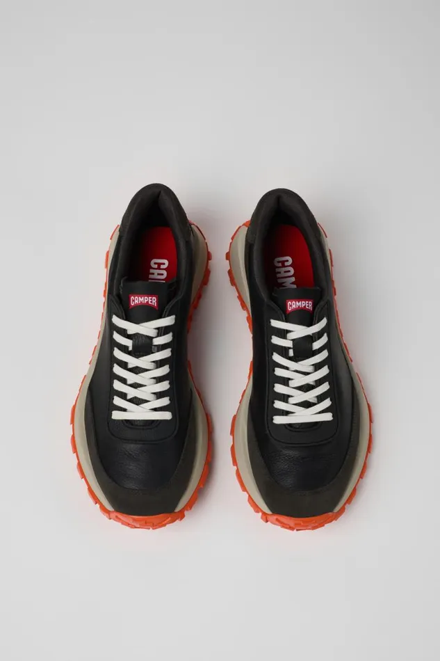 Men Camper Sneakers Drift Trail VIBRAM Black Textile And Nubuck Sneakers Men Camper Sneakers Drift Trail VIBRAM Black Textile And Nubuck Sneakers
