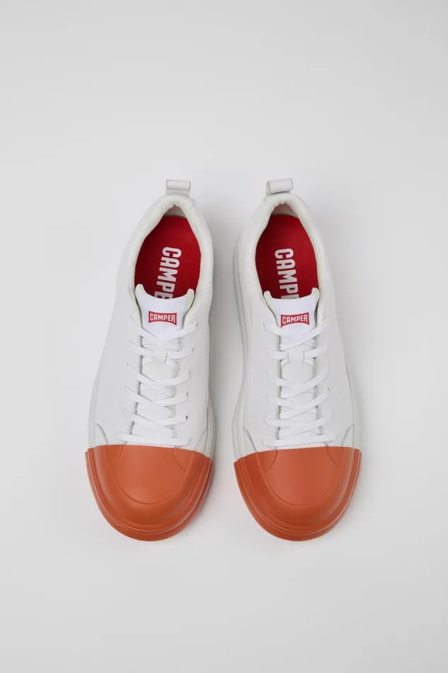Men Camper Sneakers Junction Runner White Leather Sneakers Men Camper Sneakers Junction Runner White Leather Sneakers