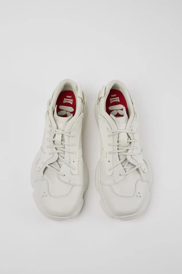 Men Camper Sneakers Karst White Nondyed Leather Sneakers Men Camper Sneakers Karst White Nondyed Leather Sneakers