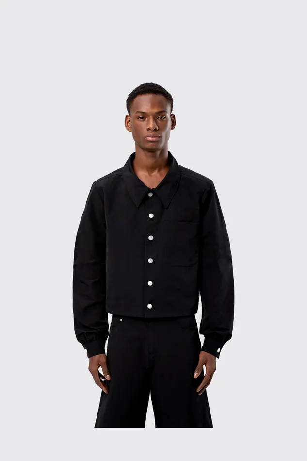 Men Camper Tops Tech Shirt Black CottonNylon Shirt Men Camper Tops Tech Shirt Black CottonNylon Shirt