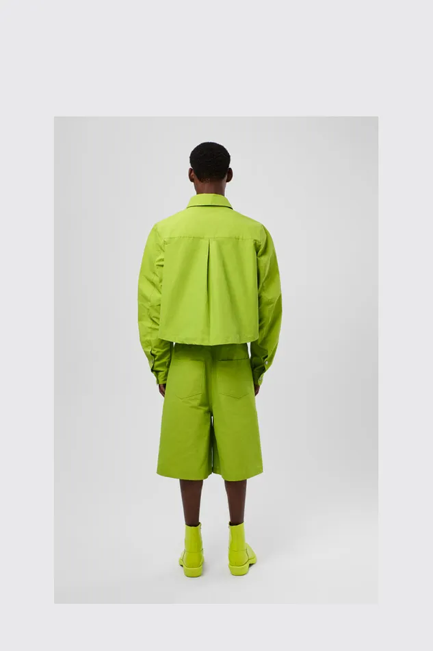 Men Camper TrousersandShorts Tech Shorts Green CottonNylon Shorts Men Camper TrousersandShorts Tech Shorts Green CottonNylon Shorts
