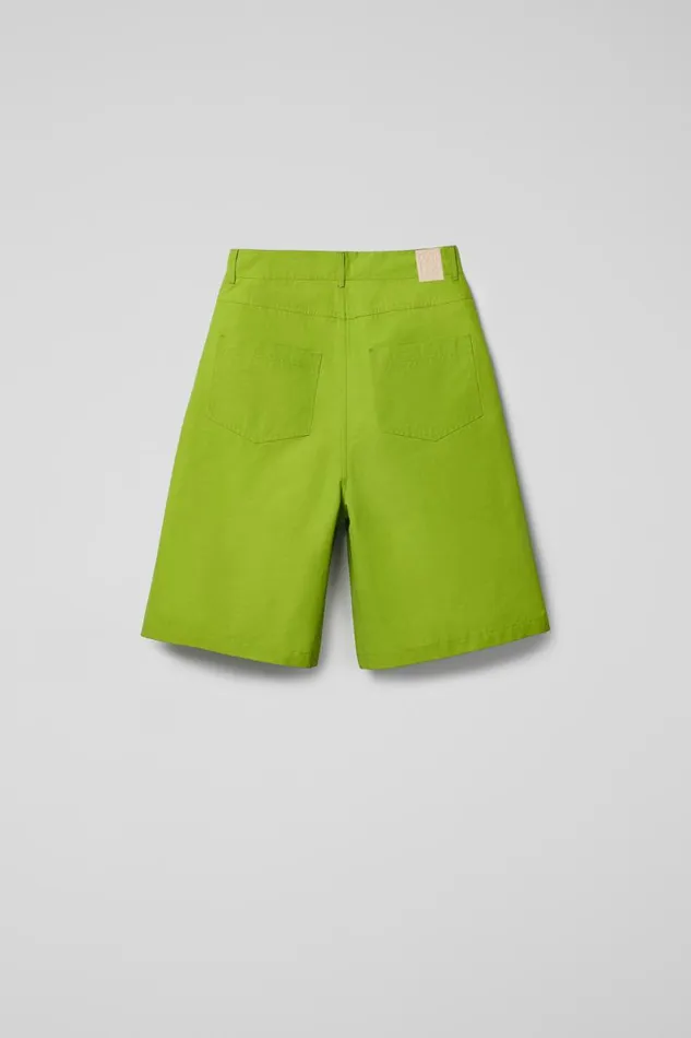 Men Camper TrousersandShorts Tech Shorts Green CottonNylon Shorts Men Camper TrousersandShorts Tech Shorts Green CottonNylon Shorts