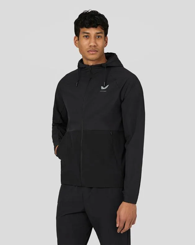 Men Castore Jackets Active Lightweight Woven Jacket 8211 Black