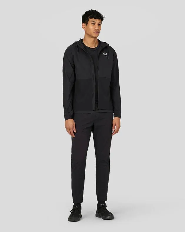 Men Castore Jackets Active Lightweight Woven Jacket 8211 Black