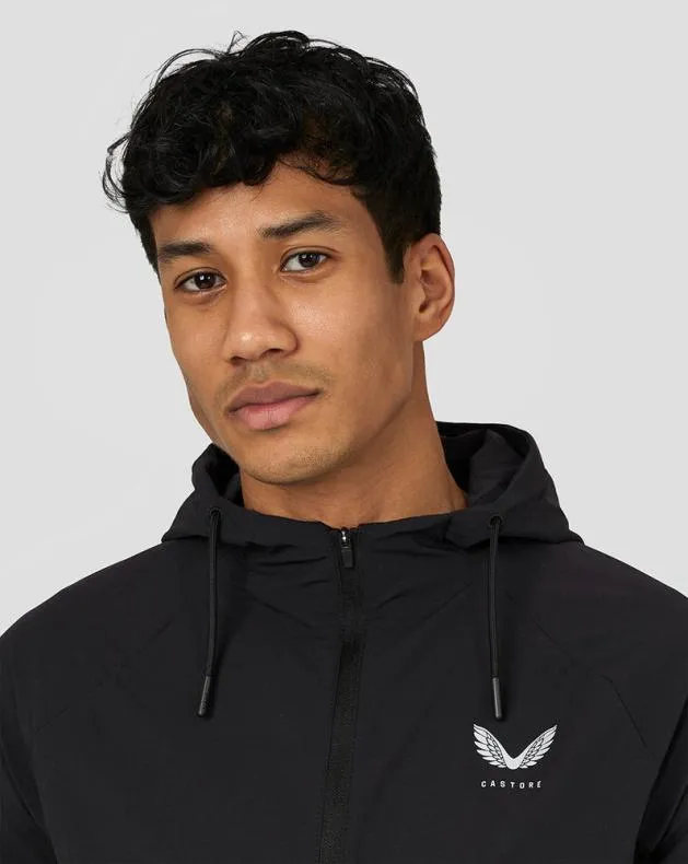 Men Castore Jackets Active Lightweight Woven Jacket 8211 Black