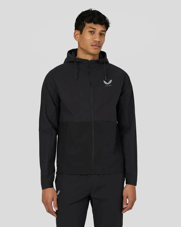 Men Castore Jackets Active Lightweight Woven Jacket 8211 Black