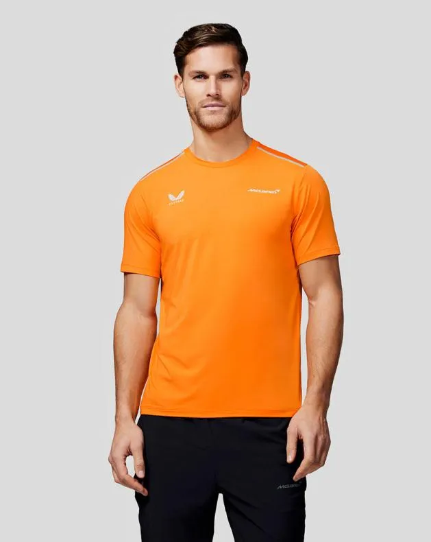 Men Castore Tops McLaren Performance TShirt 8211 Papaya
