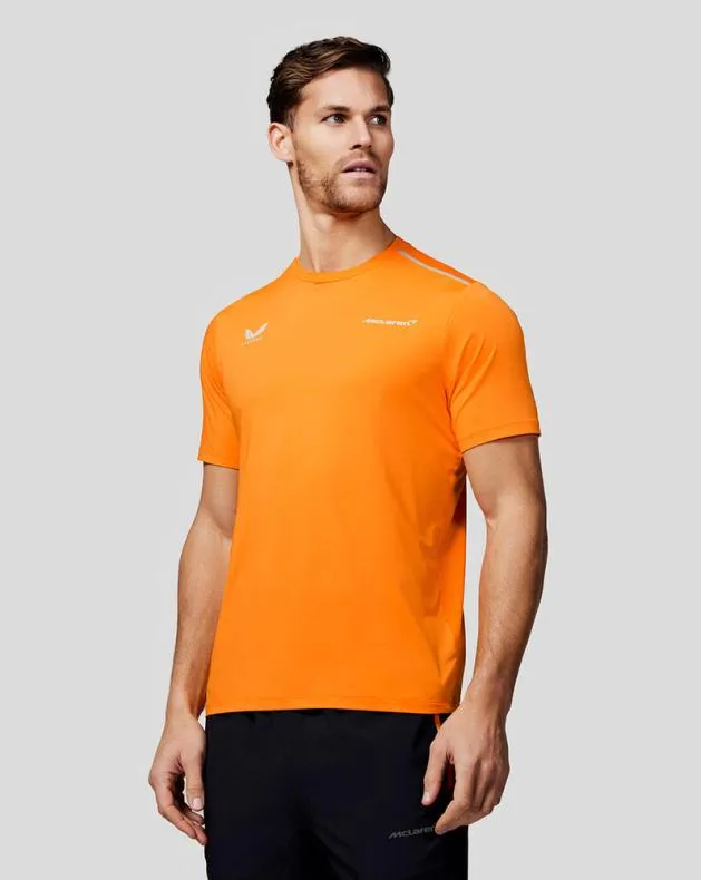 Men Castore Tops McLaren Performance TShirt 8211 Papaya