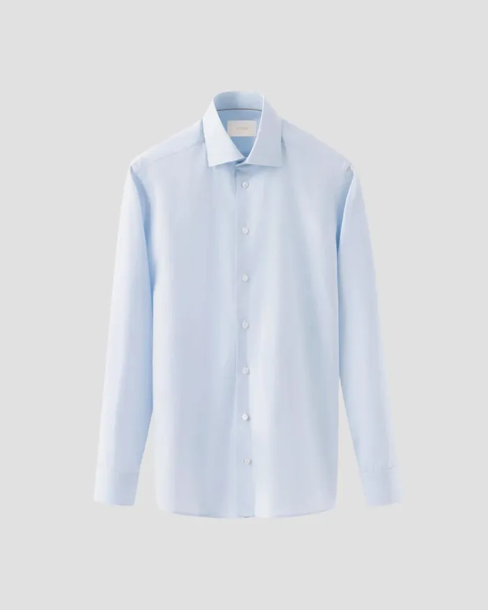 Men Chambray Elevated Poplin Shirt Blue Eton Dress Shirts Men Chambray Elevated Poplin Shirt Blue Eton Dress Shirts