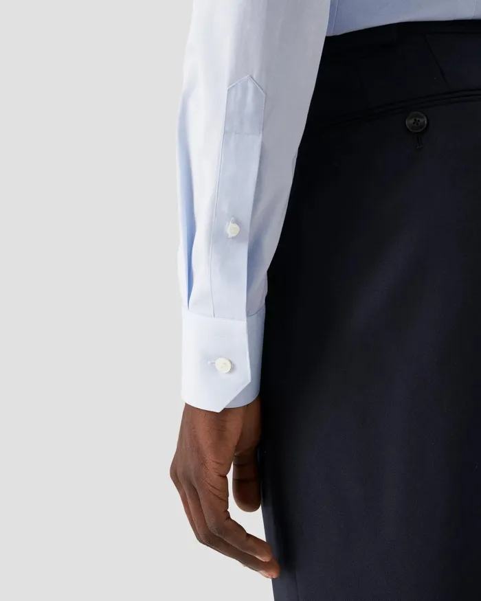 Men Chambray Elevated Poplin Shirt Blue Eton Dress Shirts Men Chambray Elevated Poplin Shirt Blue Eton Dress Shirts