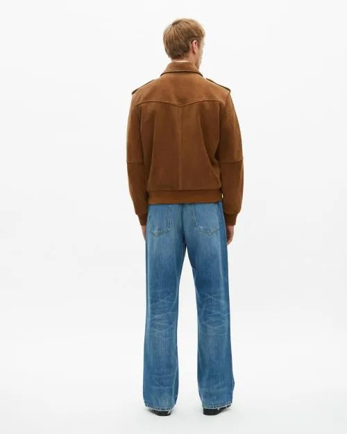 Men Coats and Jackets The Kooples Camel Suede Jacket Camel