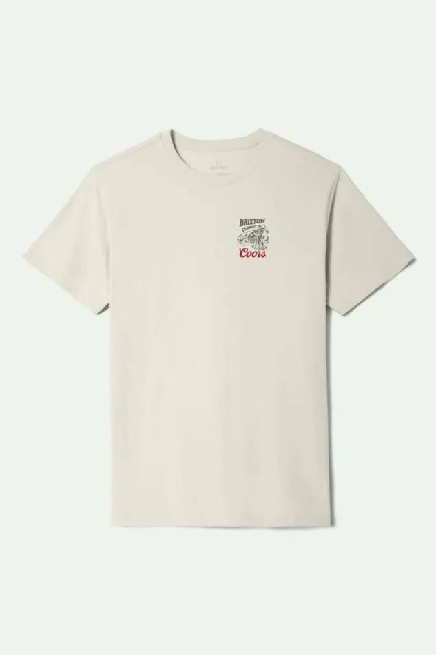 Men Coors Canyon SS Standard TShirt Cream Brixton TShirts