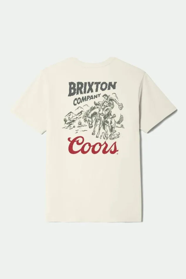 Men Coors Canyon SS Standard TShirt Cream Brixton TShirts