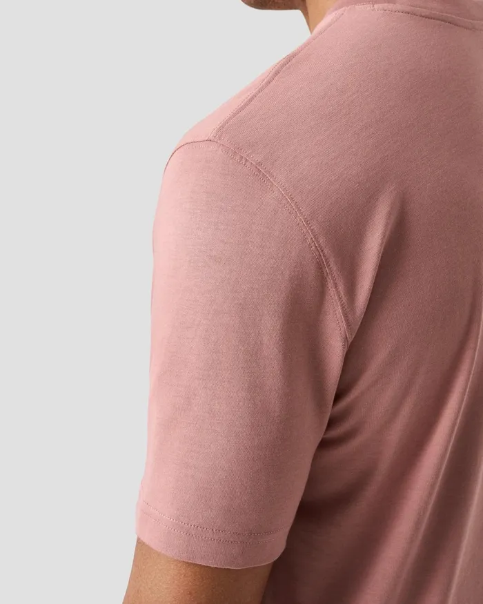 Men Crewneck TShirt Pink Eton TShirts Men Crewneck TShirt Pink Eton TShirts