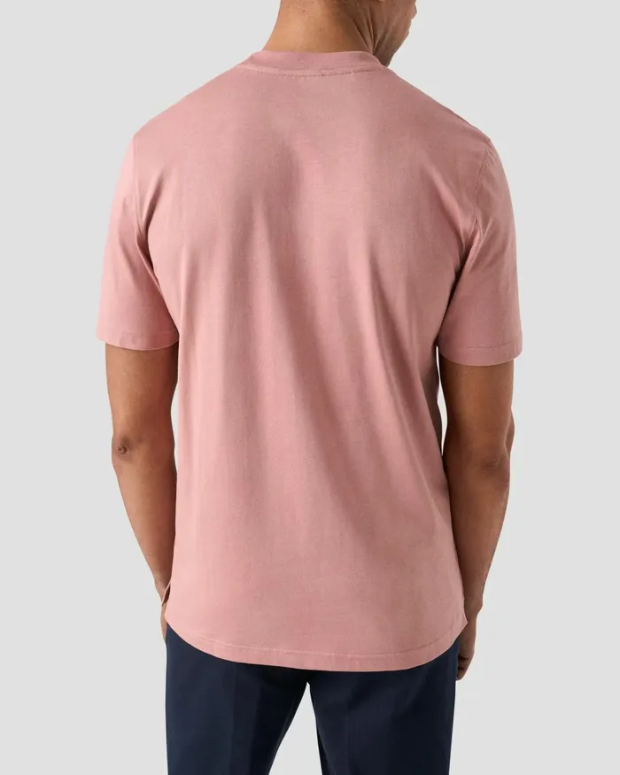 Men Crewneck TShirt Pink Eton TShirts Men Crewneck TShirt Pink Eton TShirts