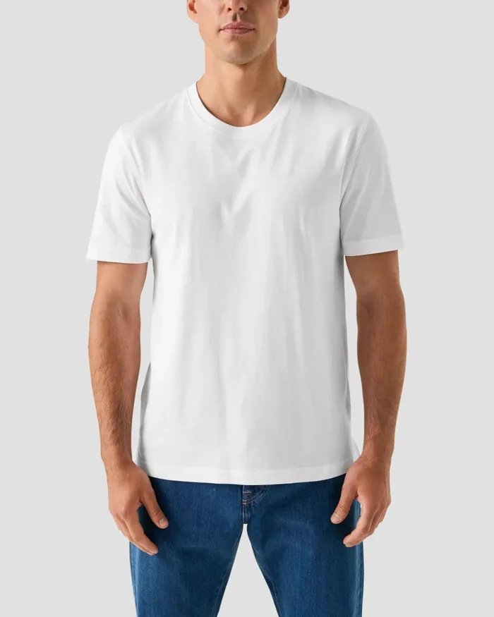Men Crewneck TShirt White Eton TShirts